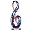 Luxury Lane Hand Blown Treble Sommerso Art Glass Sculpture - image 2 of 4