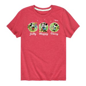 Boys' - Disney - Jolly Happy Merry Short Sleeve Graphic T-Shirt - 1 of 4