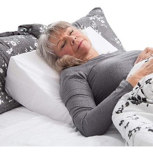 DMI Bed Wedge Pillow and Triangle Wedge for Neck Pain, Headaches, Shoulders, Back Pain, Foot Support, Knee Pain or Restless Leg Syndrome, 24"x24"x7" - 1 of 4