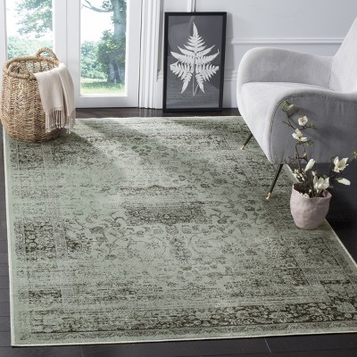 Spruce and Ivory Hand-knotted Rectangular Area Rug 5' x 7'