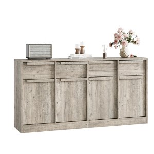 Sideboard Buffet Cabinet with 2 Drawers, 31.5" Large Coffee Cabinet with Storage, Modern Storage Buffet Table for Kitchen Dining Room(2 Doors) - 1 of 4