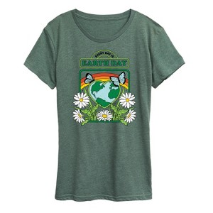 Women's - Instant Message - Everyday Is Earth Day Short Sleeve Graphic T-Shirt - 1 of 4