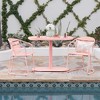 XINGHANZHENXUAN 3 Piece Patio Accent Chairs, Patio Dining Set with Oval Table and 2 Chairs for Garden, Balcony, Backyard - 3 of 4