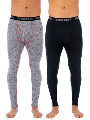 Russell Men's L2 Performance Baselayer Thermal Pant, 2 Pack Bundle