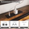 VINGLI Bed Frame with 4 Storage Drawers/Headboard, Metal Platform with Charging Station and LED, No Box Spring Needed, Easy Assembly, Vintage Brown - 4 of 4