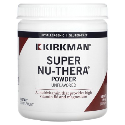 Kirkman Labs Super Nu-Thera Powder, Unlflavored, 16 oz (454 gm)