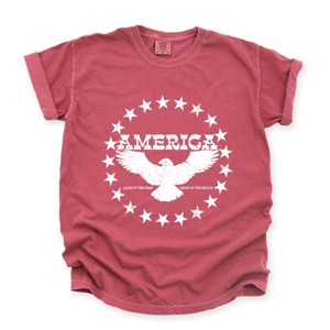 Simply Sage Market America Circle Stars Garment Dyed Tee - 1 of 4