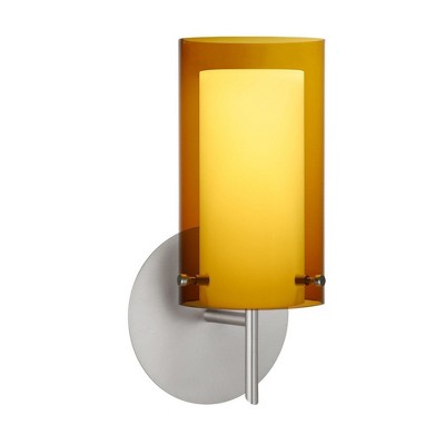 Besa Lighting Pahu 4 1 - Light Wall Light in  Satin Nickel