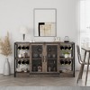Whizmax Wine Bar Cabinet, Liquor Cabinet for Liquor and Glasses, TV Stand & Wine Cabinets with Storage for Dining Room, Living Room, Kitchen - 4 of 4