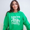 Simply Sage Market Women's Graphic Sweatshirt You're Like Really Pretty Hearts - 2 of 3