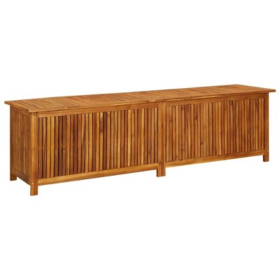 VidaXL Patio Storage Box 78.7"x19.7"x22.8" Solid Acacia Wood