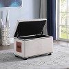Storage Ottoman with Charging Station - Ore International - 4 of 4