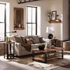 Alaterre Furniture 48" Alpine Natural Brown Live Edge Large Coffee Table Metal And Wood - 4 of 4