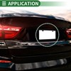 Unique Bargains Car Front Rear License Plate Holder with Screws Caps 4 Hole Round Hole Narrow Frame Aluminum Alloy - 3 of 4