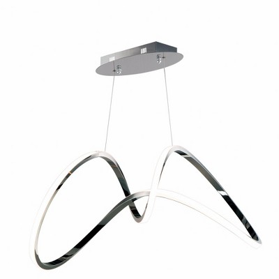 ET2 Lighting Perpetual 1 - Light Pendant in  Black Chrome