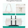 Puffer Gym Bag for Women, Lightweight Duffel Bag with Shoe Compartment, Weekender Bags - 3 of 4