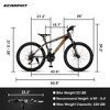 FIONECA 24'' Adult Mountain Bike with Aluminum Frame, Shimano 21-Speed & Disc Brakes - 3 of 4