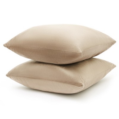 Cheer Collection Luxurious Velour Decorative Throw Pillows with Inserts, Set of 2