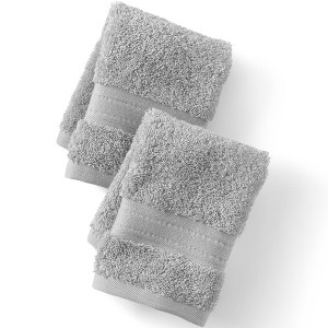 Lands' End Premium Supima Cotton 2-Piece Washcloth Set - 1 of 3