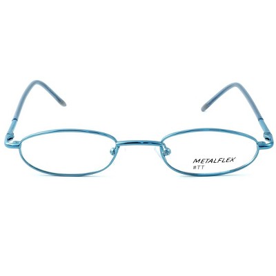 Calabria Kids Fit Metal Flex by Vivid Designer Reading Glasses TT in Blue 44 mm
