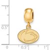 Black Bow Jewelry 14k Yellow Gold Plated Sterling Silver Penn State Nittany Lions NCAA Bead Charm - 2 of 3