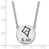 Black Bow Jewelry Sterling Silver Kappa Alpha Theta Greek Life Necklace 18 Inch - 2 of 4