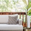 16"x16" Deny Designs Little Arrow Design Co Cow Skull Outdoor Throw Pillow Taupe: UV & Mildew Resistant, Abstract Pattern - 2 of 4