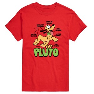 Men's - Disney - Pluto Diagram Short Sleeve Graphic T-Shirt - 1 of 3