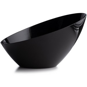 Posh Setting Black Angled Plastic Large Serving Bowls - 54 oz. - 5 Pack - 1 of 4