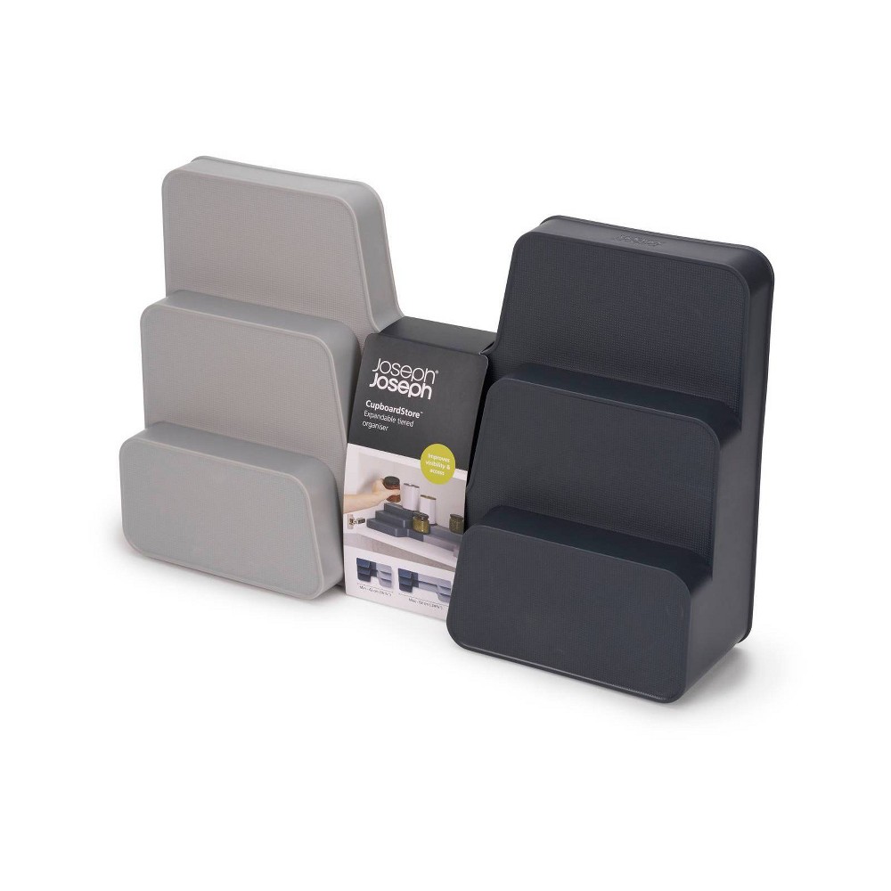 EAN 5028420000672 product image for Joseph Joseph CupboardStore Expandable tiered organizer - Gray | upcitemdb.com