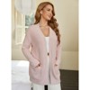 Snuggle Sac Women’s Open Front Cardigan with Pockets Soft Long Sleeve Knit Sweater for All Seasons - 4 of 4