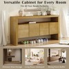 YOOCOZZ 60" Modern 4-Door Sideboard with Open Shelf - 3 of 4