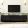CAVINAS TV Stand for 75" TVs, 69.9" Media Console with Arched Doors & 2 Drawers,Entertainment Center with 5 Iron Legs for Living Room - 2 of 4