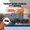 VEVOR Glass Clamp, 4 PCS Rectangle Glass Railing Bracket for 0.31 "-0.47 " Tempered Glass, 304 Stainless Steel Glass Mounting Clamp, 0.2” Thick - 3 of 4