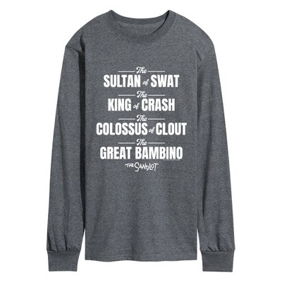 Men's The Sandlot Nicknames Long Sleeve Graphic T-Shirt - Heather
