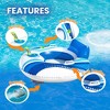 Banzai Motorized Battery Powered Inflatable Pool Cruiser Water Float with Backrest, Handles, and Built-In Cupholder for Teens/Adults - 2 of 4