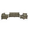 82.68" + 59.45" + 35.8" Faux Leather Round Arm 1+2+3 Seater Sofa Set with Hidden Storage - 4 of 4