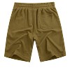 Men's Shorts with Pocket Casual Lounge Shorts Pants Summer Waffle Shorts Drawstring Elastic Waist Running Shorts - image 3 of 4