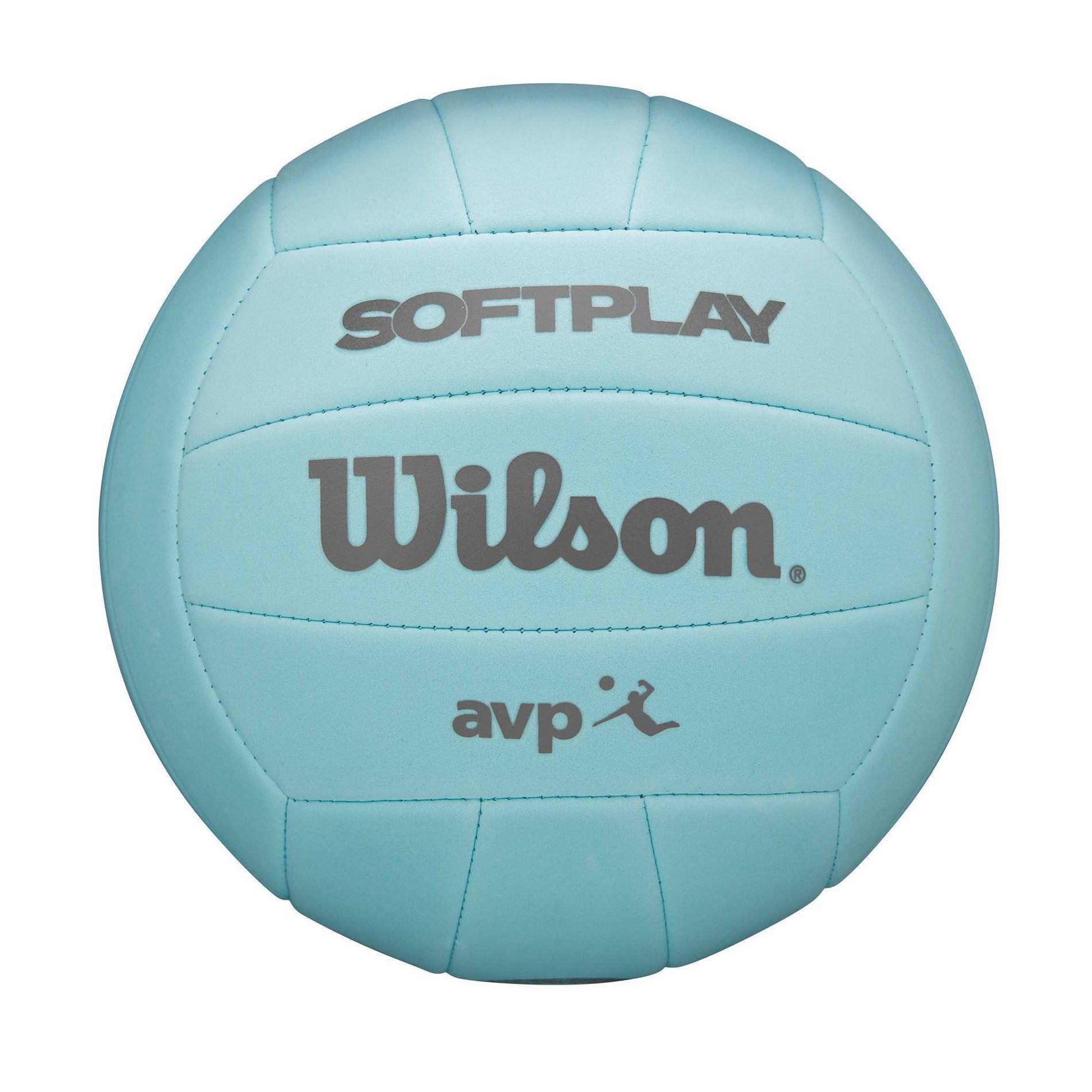 Wilson AVP Soft Play Volleyball - Blue: Synthetic Leather, Butyl Bladder