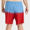 Men's 7" Colorblock Swim Shorts - Goodfellow & Co™ Red - 2 of 3