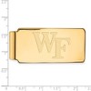 Black Bow Jewelry 10k Yellow Gold Wake Forest Demon Deacons NCAA Money Clip - 2 of 3