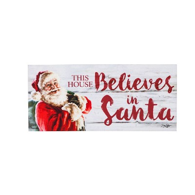 Evergreen This House Believes in Santa Sassafras Switch Mat