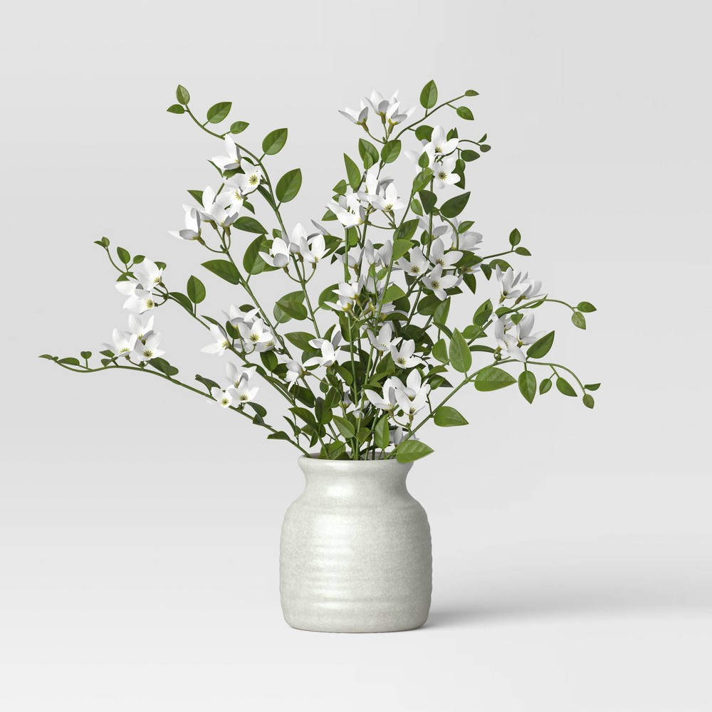 (( Case Pack Of 2)) Artificial Floral Arrangement White - Threshold™