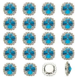 Unique Bargains DIY Craft Clothing Shoe Hat Bag Button Decor Claw Gem Rhinestones 32 Pcs - 1 of 4
