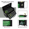 Huxxion 8-Drawer Rolling Tool Box, Lockable Rolling Tool Chest with Wheels - 4 of 4
