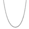 Black Bow Jewelry 4.5mm, 14k White Gold D/C Quadruple Rope Chain Necklace - 3 of 4