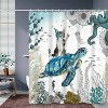 LunaLulinlk Sea Turtle with Cat Shower Curtain - 4 of 4