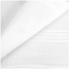 Men's White 100% Cotton Soft Finish Handkerchiefs - image 3 of 4