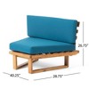 Maggift Patio Seating Sets Outdoor, Featuring Unique Design, Ideal for Chats, Perfect for Gardens, Living Spaces, Blue, 40.25"*28.75"*26.75" - 2 of 4