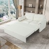 NicBex Queen Size Convertible Sofa Bed Loveseat Couch with Thicked Cushions & Side Storage,Color Blocking Sleeper Sofa for Living Room,Bedroom - 2 of 4